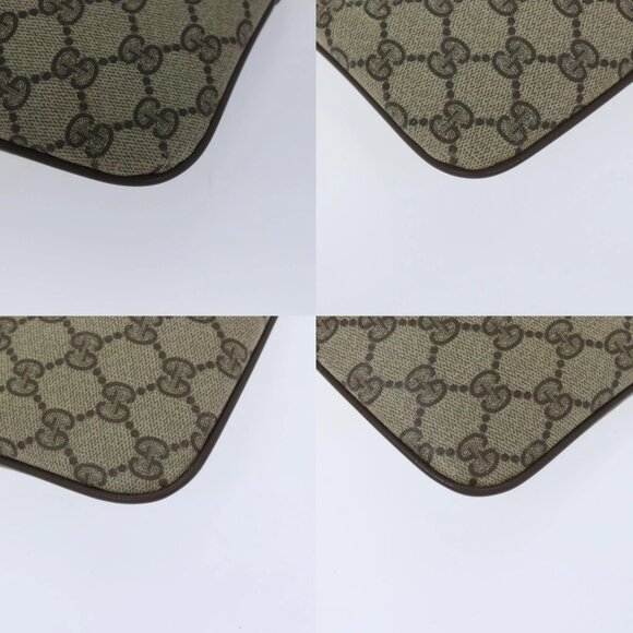 GUCCI GG Supreme Web Sherry Line Shoulder Bag PVC Beige 904 02 047 Auth 91756 - Picture 15 of 15